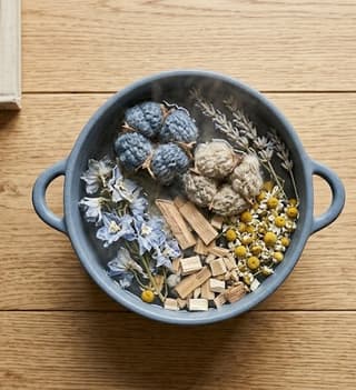 smoked-linen-stovetop-potpourri-flatlay-DIY-Simmer pot