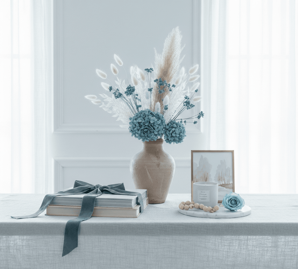 whims-decor-seasonal-statements-dusty-blue-flowers