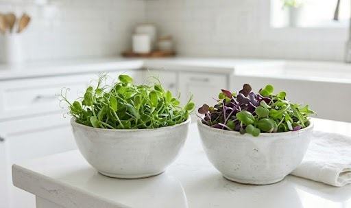 Diy microgreen-radish-kale-fresher